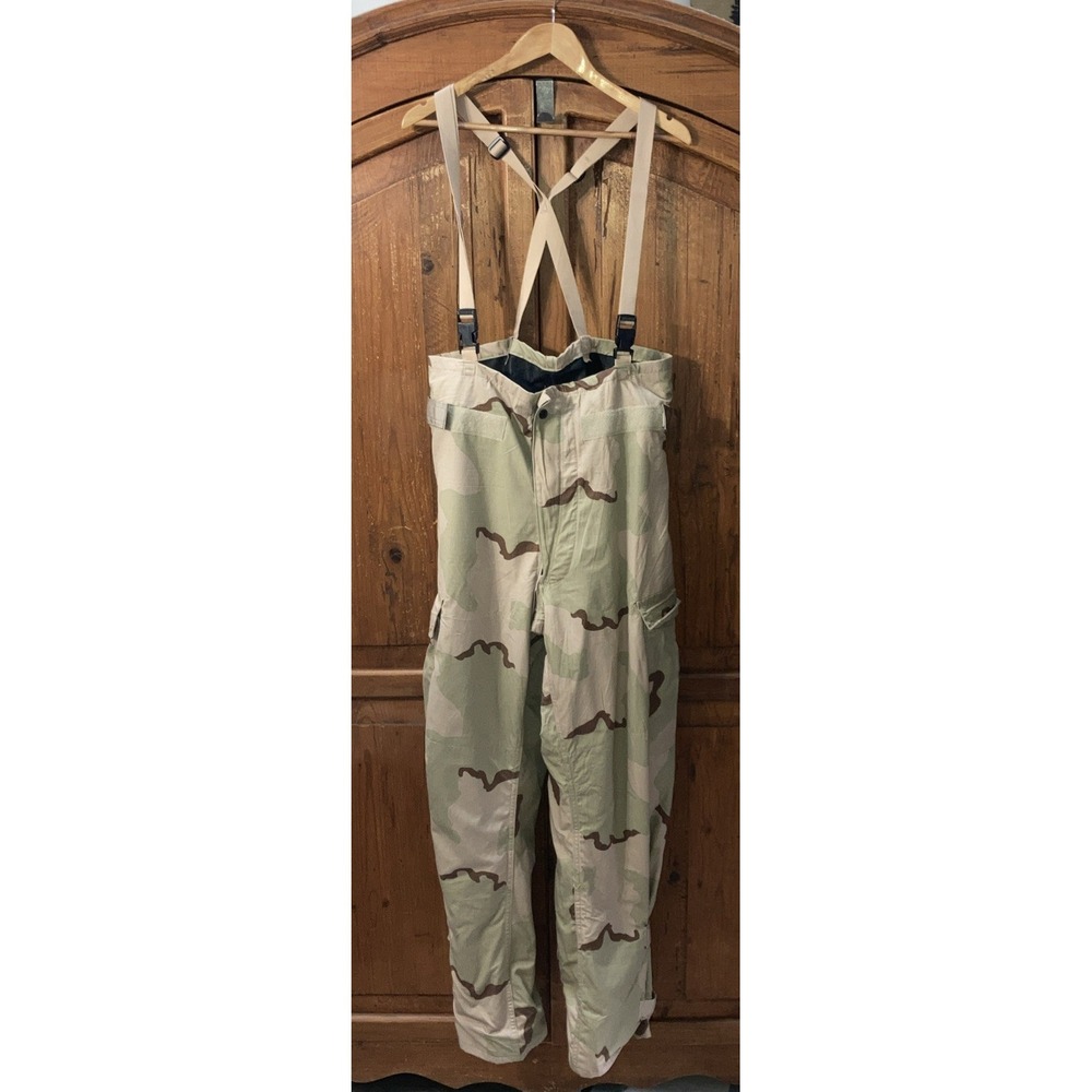 Military Chemical Protective NFR Overgarment Pants Medium Long Desert Camo